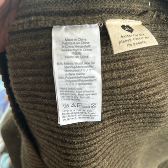 Madewell Olive Green Sweater Dress - Picture 7 of 7